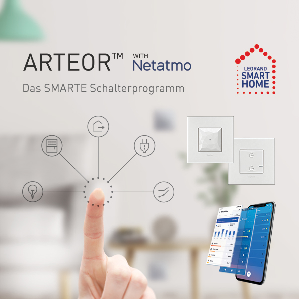 Arteor with Netatmo Schaltersortiment
