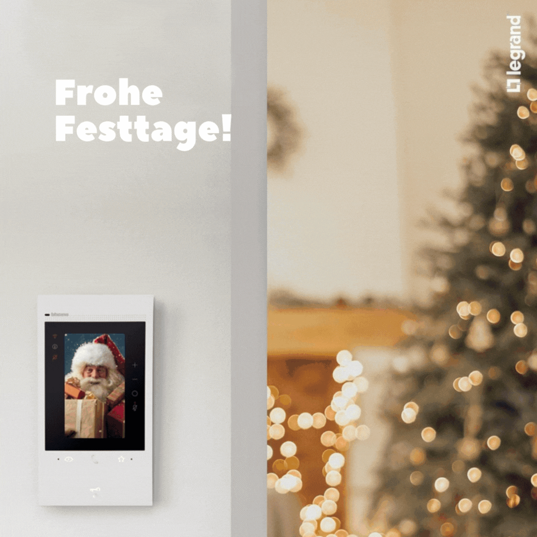 Frohe Festtage – zuverlässig, sicher, Legrand