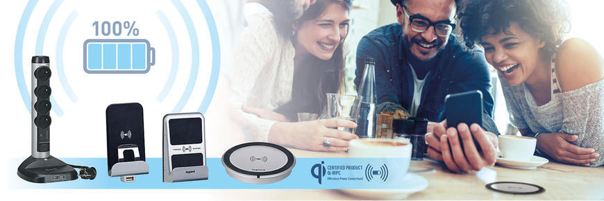 Gamme de chargeur sans fil à induction et USB